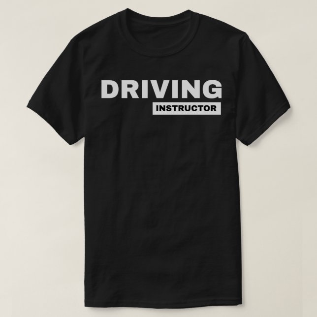 Camiseta Instructor de manejo profesor de escuela de conduc (Diseño del anverso)