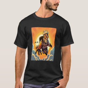 Camiseta Instructor de paracaidismo divertido puesta de sol