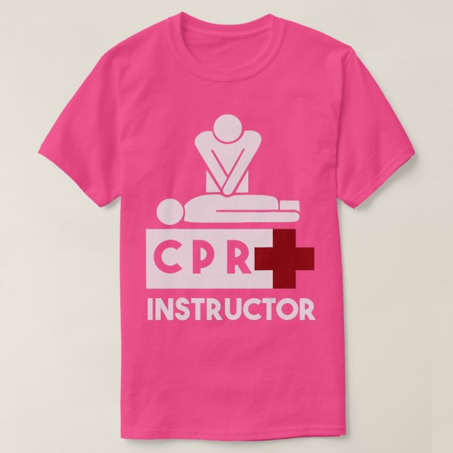 Camiseta Instructor de RCP de la Cruz Roja para hombres y m (Diseño del anverso)