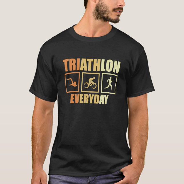Camiseta Instructor De Triatlón Para Entrenador De Triatlet (Anverso)