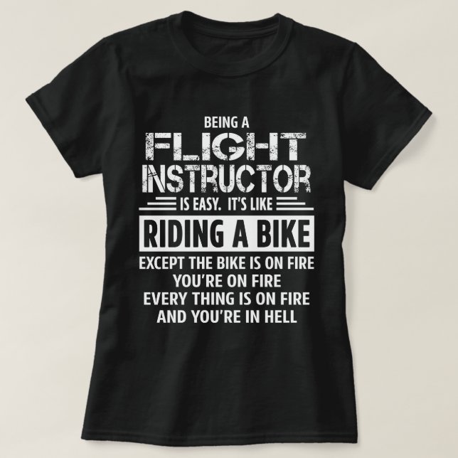 Camiseta Instructor de vuelo (Diseño del anverso)