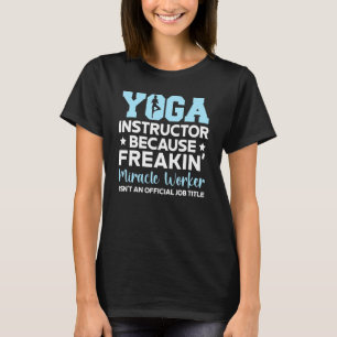 Camiseta Instructor de yoga Meditación espiritual Fitness E