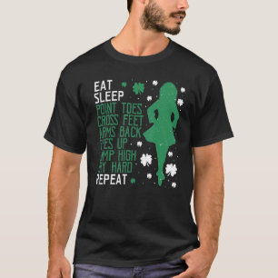 Camiseta Instructor irlandés de danza Ceili Stepdance Eat S