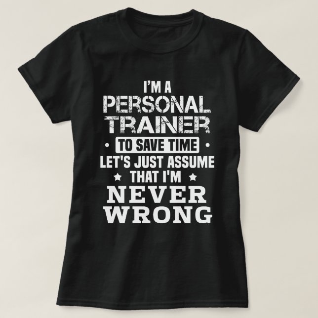 Camiseta Instructor personal (Diseño del anverso)