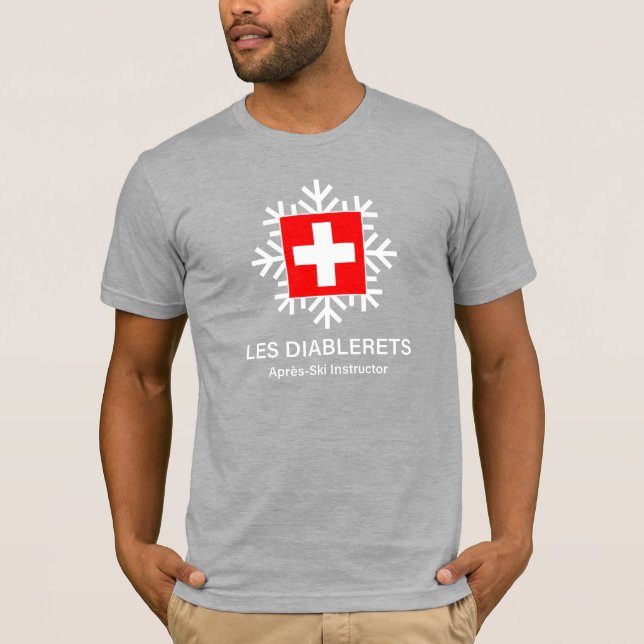 Camiseta Instructor suizo del Apres-Esquí de Les Diablerets (Anverso)