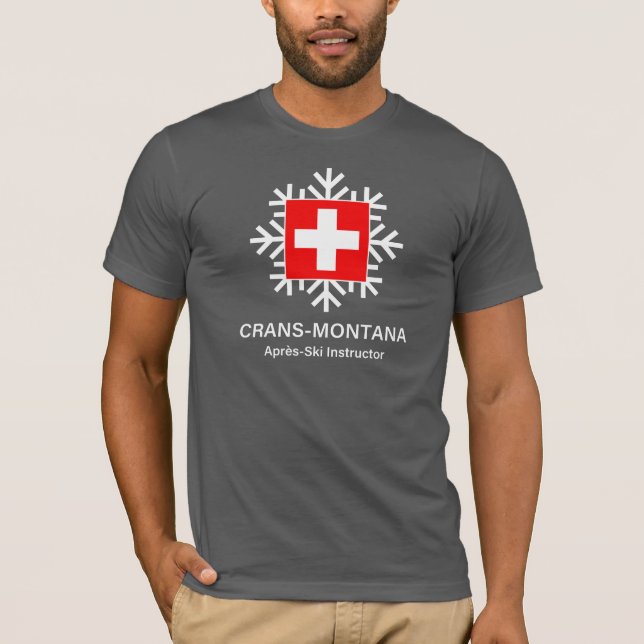 Camiseta Instructor suizo del Apres-Esquí de Villars (Anverso)