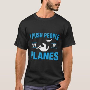 Camiseta Instructora de paracaidismo que empuja a la gente