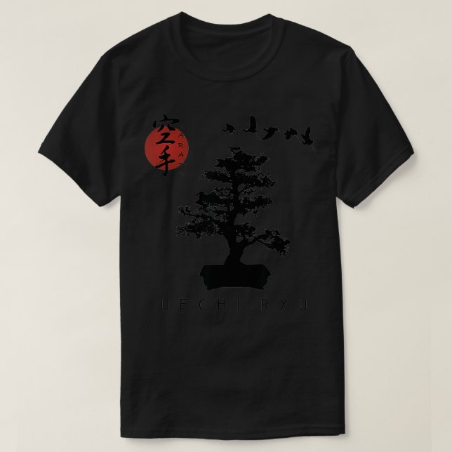 Camiseta Instructores de Bonsai Tree Karate Design Uechi Ry (Diseño del anverso)