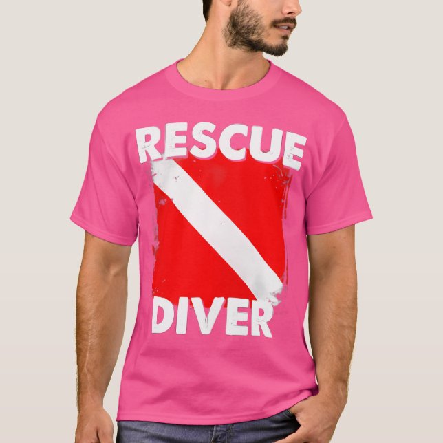 Camiseta Instructores de buceo de rescate de Scuba Divemast (Anverso)