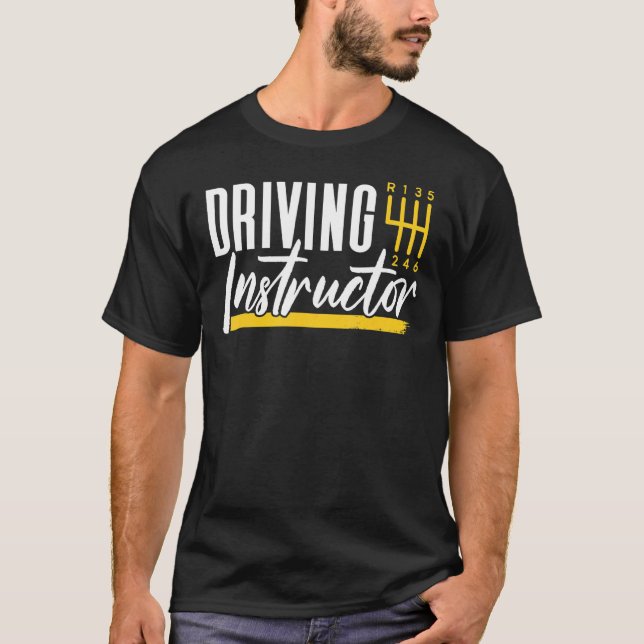 Camiseta Instructores de conducción: Conducción y señas (Anverso)