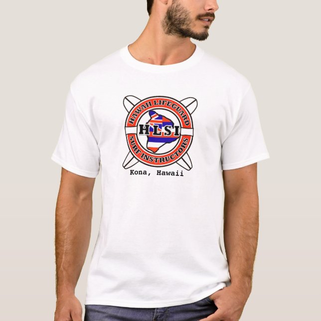 Camiseta Instructores de la resaca del salvavidas de Hawaii (Anverso)