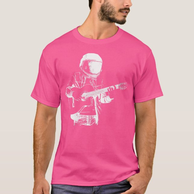 Camiseta Instrumento Astronauta Guitarista de Mujeres - G A (Anverso)
