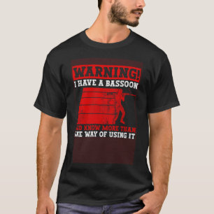 Camiseta Instrumento Bassoon Wind Y Instrumento Woodwind Ba