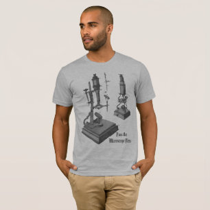 Camiseta INSTRUMENTO Científico Antiguo Microscopio del Sig
