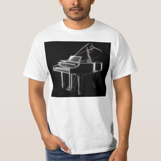 Camiseta Instrumento clásico musical del piano de cola (Anverso)