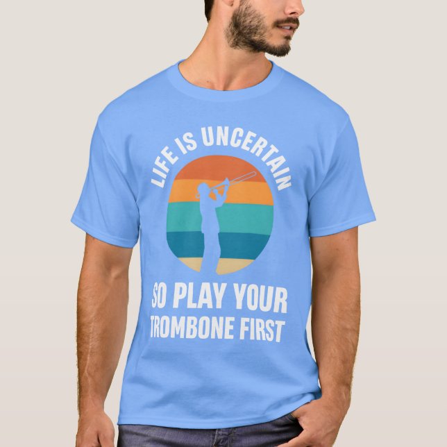 Camiseta Instrumento de Banda de BronceEjercicios de Trombó (Anverso)