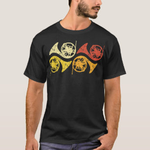 Camiseta Instrumento de bronce de jugador de cuerno francés