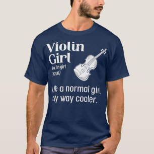 Camiseta Instrumento de cadena violinista de violín