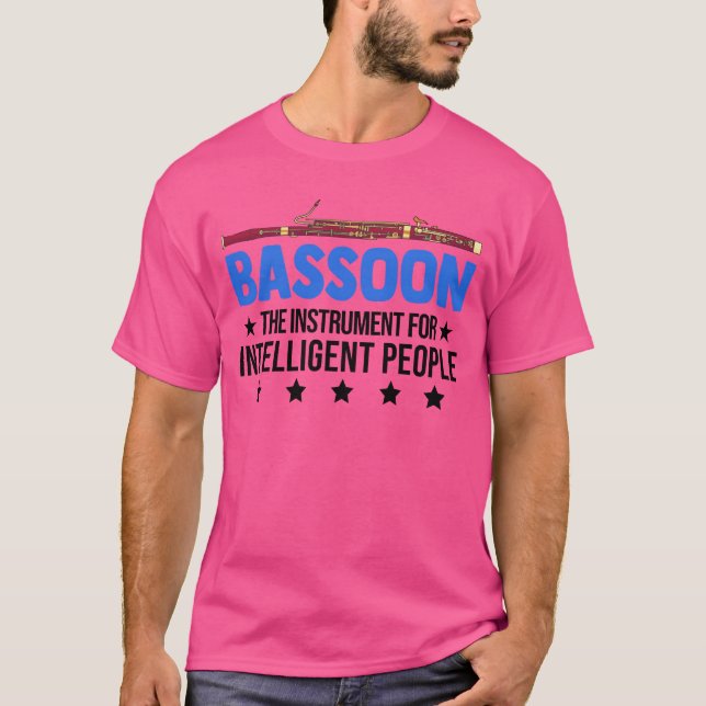 Camiseta Instrumento de fagot para personas inteligentes fa (Anverso)