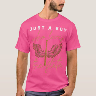 Camiseta Instrumento de flauta divertida de flauta de niño 