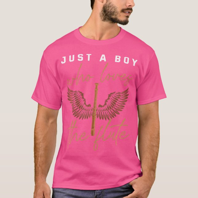 Camiseta Instrumento de flauta divertida de flauta de niño  (Anverso)