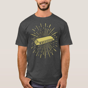 Camiseta Instrumento de Guay Retro Vintage Harmonica