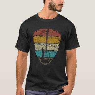 Camiseta Instrumento de Guitarista de Púa de guitarra Vinta