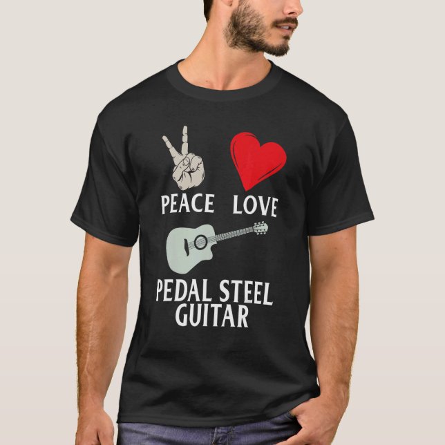 Camiseta Instrumento de guitarra de acero al pedal Guitaris (Anverso)