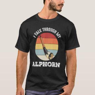 Camiseta Instrumento de música alpina suiza en los Alpes su