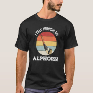 Camiseta Instrumento de música alpina suiza en los Alpes su