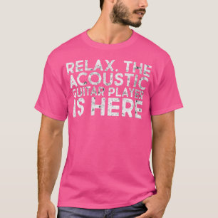 Camiseta Instrumento de música de guitarra acústica para mu