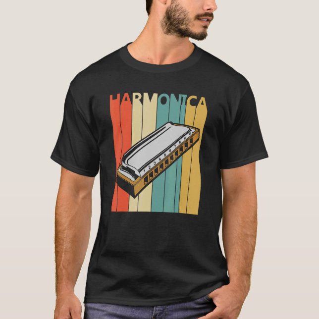 Camiseta Instrumento de música de Harmonica (Anverso)