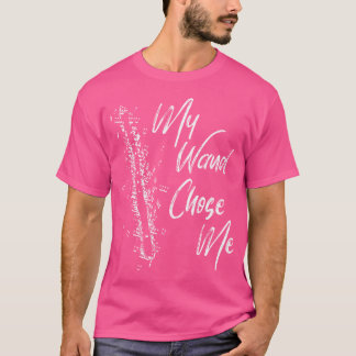 Camiseta Instrumento De Música My Wand Choose Me Flute Play