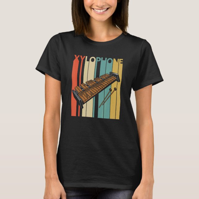Camiseta Instrumento de música xilófono (Anverso)
