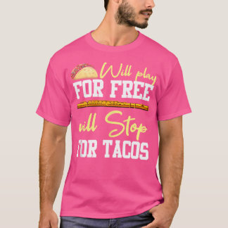 Camiseta Instrumento de Músico F de Cita Taco Flute Shirt F