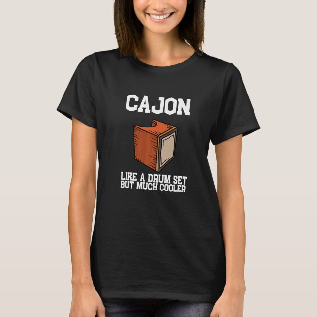 Camiseta Instrumento de percusión Cajon Box Drum Peruano Ca (Anverso)