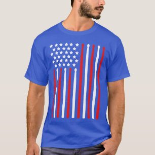 Camiseta Instrumento de percusión de bandera del 4 de julio