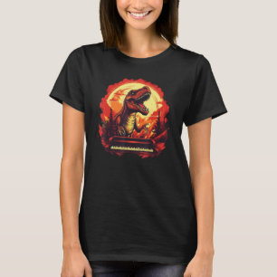 Camiseta Instrumento de teclado divertido para dinosaurios 