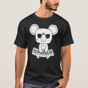 Camiseta Instrumento de teclado sintetizador Koala como tec