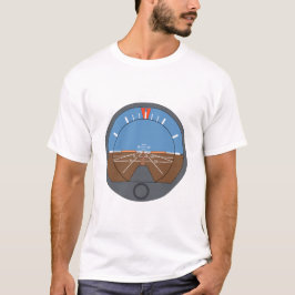 Camiseta Instrumento de vuelo de la aeronave con indicador