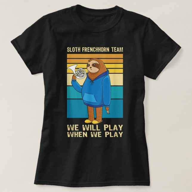 Camiseta Instrumento del Cuerno Francés104 (Diseño del anverso)