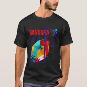 Camiseta Instrumento folclórico ucraniano Bandura colorido