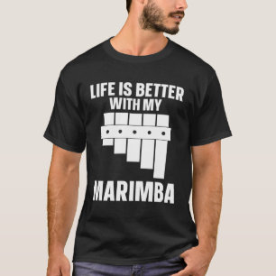 Camiseta Instrumento Marimba Con Marimba