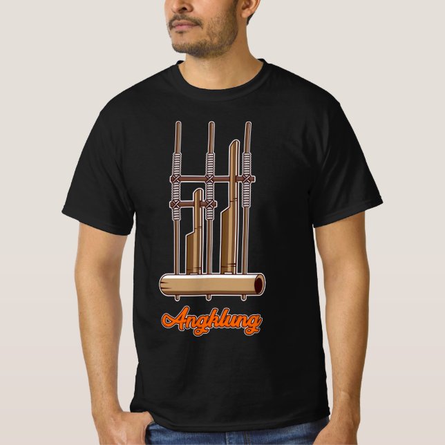 Camiseta instrumento musical - Angklung (Anverso)