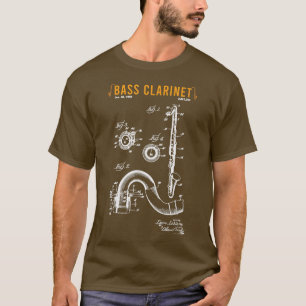 Camiseta Instrumento musical Bass Clarinet Woodwind Musicia
