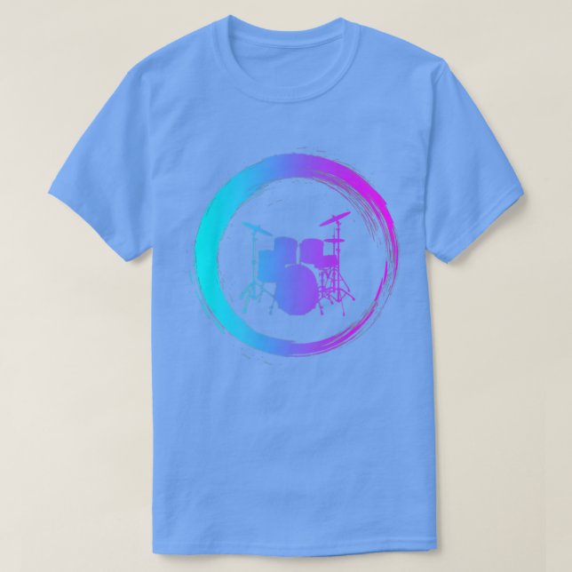 Camiseta Instrumento musical batería de tambores 1 (Diseño del anverso)