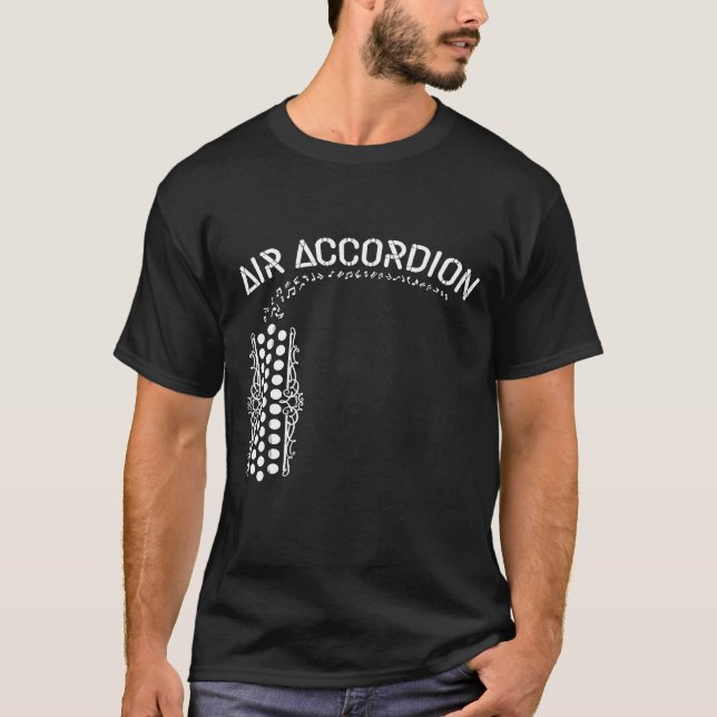 Camiseta Instrumento musical de acordeón aéreo (Anverso)