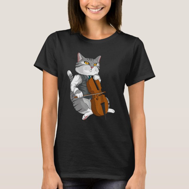 Camiseta Instrumento musical de Cello Violin (Anverso)