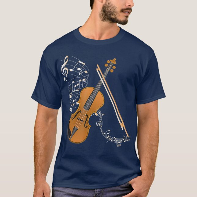 Camiseta Instrumento musical de la orquesta Violin Player (Anverso)