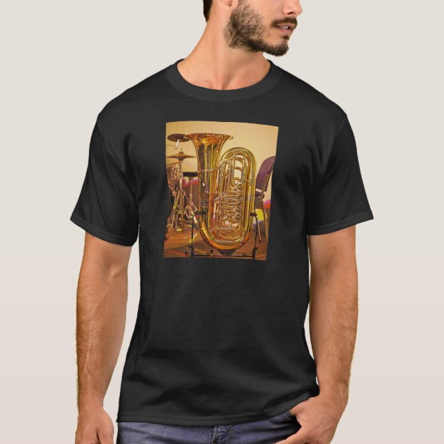 Camiseta Instrumento musical de latón de Tuba (Anverso)
